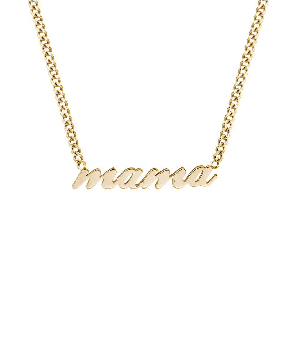 MAMA name plate necklace
